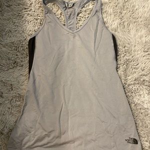 Grey North face dri fit workout tank